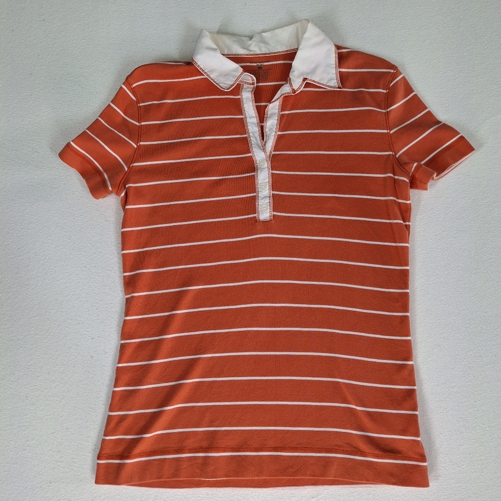 Striped Orange Polo Shirt